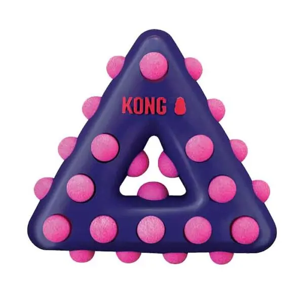Jucărie senzorială pentru câini KONG Dotz Triangle