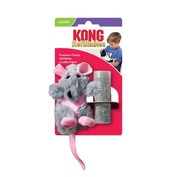 Jucărie senzorială pentru pisici cu reumplere KONG Refillable Mouse