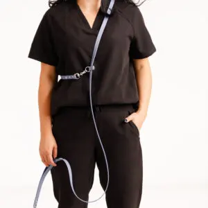 Lesă Hands-Free din Biothane Doctor Totolici, culoare Grey