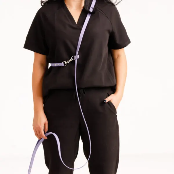 Lesă Hands-Free din Biothane Doctor Totolici, culoare Lavender