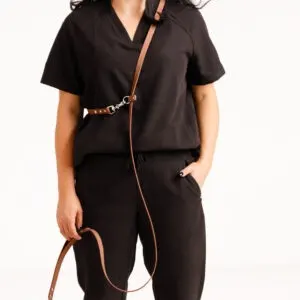 Lesă Hands-Free din Biothane Doctor Totolici, culoare Caramel