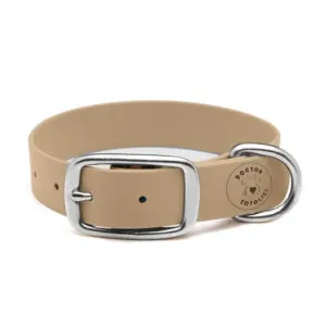 Zgardă Daily din Biothane Doctor Totolici, culoare Beige