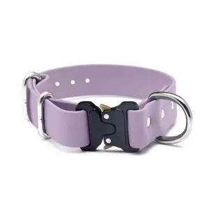 Zgardă Quick Release din Biothane Doctor Totolici, culoare Lavender