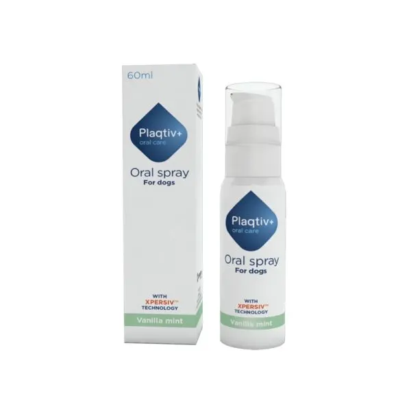 Spray bucal pentru câini Plaqtiv+ Oral Care, 60 ml
