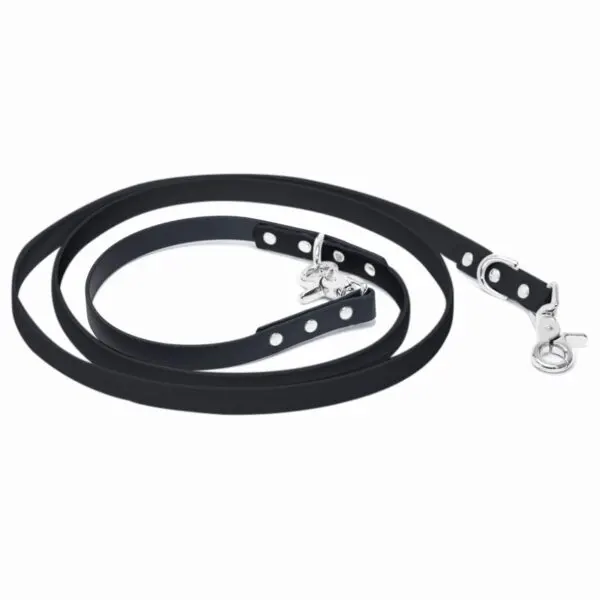 Lesă din Biothane 5-WAYS Doctor Totolici, culoare Black