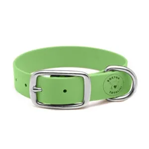 Zgardă Daily din Biothane Doctor Totolici, culoare Pastel Green