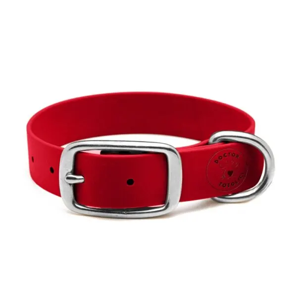 Zgardă Daily din Biothane Doctor Totolici, culoare Red Touch