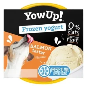 Iaurt congelat pentru câini YowUp tartar de somon, 0% grăsime, fără lactoză, 115g