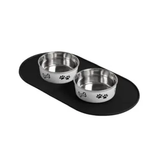 Protecție de podea din silicon pentru boluri Doctor Totolici, Spill Mat Black