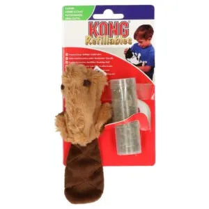 Jucărie senzorială pentru pisici cu reumplere KONG Refillable Beaver