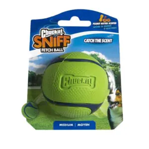 Jucărie Chuckit! Sniff Fetch Ball Peanut Butter