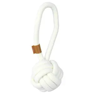 Jucărie din bumbac ultra-rezistent pentru câini Premium Toy Ball with Handle