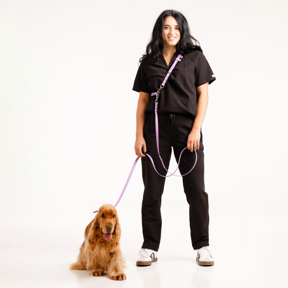 adaptor lesa hands free caini biothane doctor totolici amethyst orchid