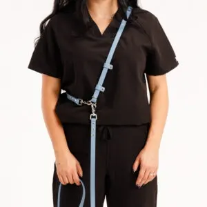 Adaptor Hands-Free din Biothane Doctor Totolici, culoare Pastel Blue