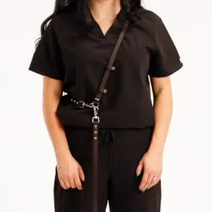 Adaptor Hands-Free din Biothane Doctor Totolici, culoare Espresso