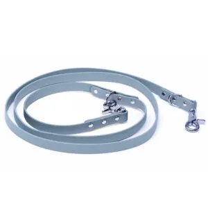 Lesă din Biothane 5-WAYS Doctor Totolici, culoare Pastel Blue