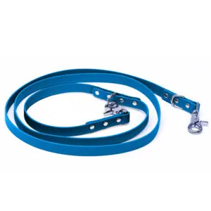 Lesă din Biothane 5-WAYS Doctor Totolici, culoare Blue
