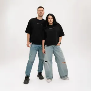 Tricou oversized unisex Doctor Totolici® 'certified pet parent', bumbac organic, culoare Black