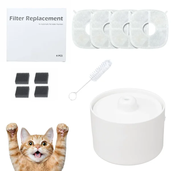 Set 4 filtre de schimb pentru fântâna ceramică Shaw