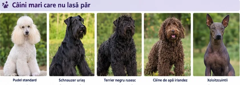 Care sunt rasele de câini care nu lasă păr? 4 câini de talie mare