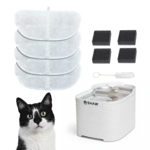 Set 4 filtre de schimb pentru fântâna Shaw Fresh 2,5 L, cu carbon activ