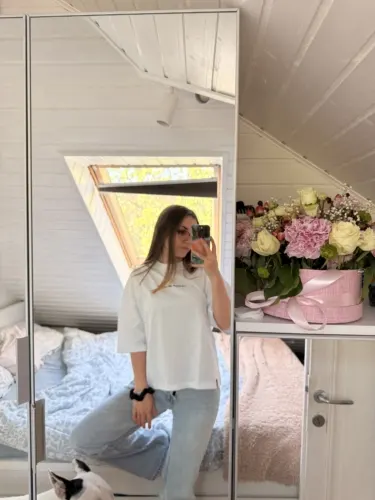 Click to view full screen Tricou oversized unisex Doctor Totolici® 'certified pet parent', bumbac organic, culoare White photo review